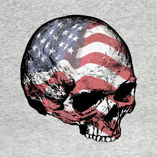 USA Skull by Toby Wilkinson